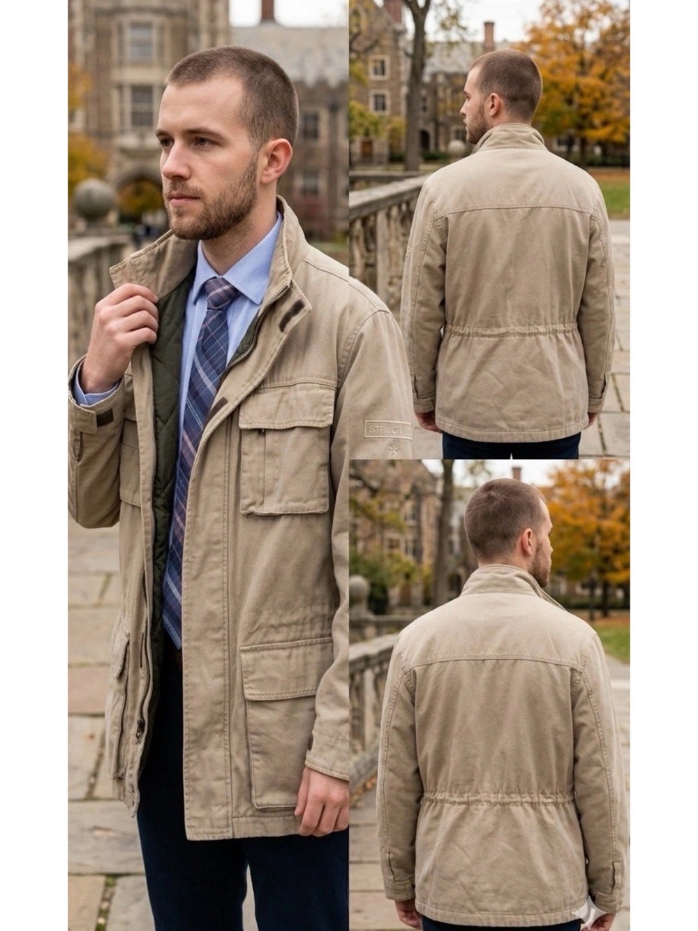 Structure Men's Beige Field Jacket